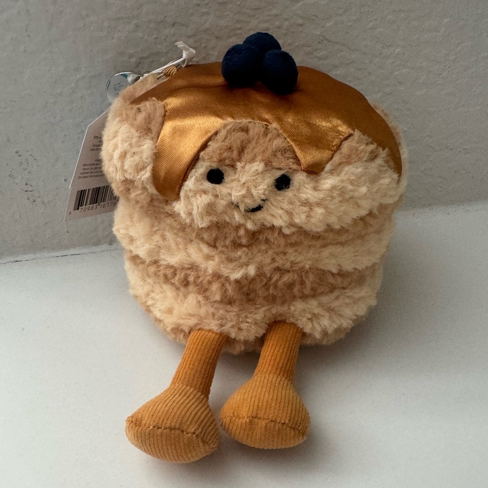Authentic NWT Jellycat Amuseables Fran Pancakes Bag Charm FAO Schwarz NYC Exclus